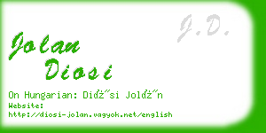 jolan diosi business card